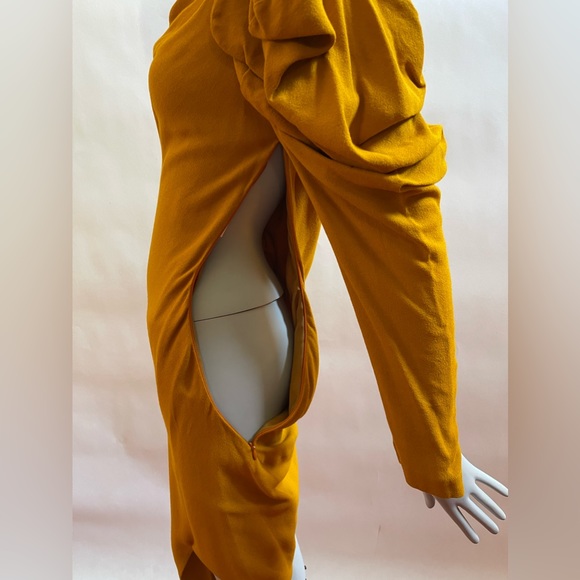 Vivienne Westwood RED LABEL DRESS AW15 NEW IT 40 Mustard - Picture 4 of 16